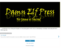Tablet Screenshot of damnelfpress.com